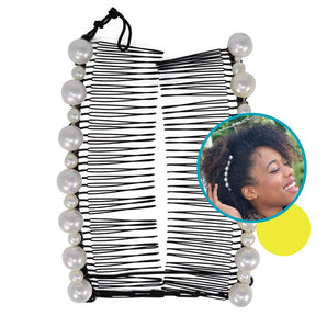 Pearl Decorative Banana Clip for Fine Thin & Thick Curly Hair