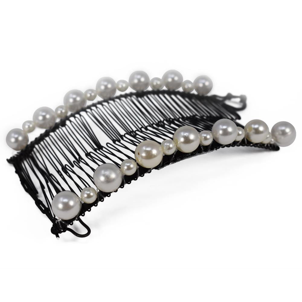 Pearl Decorative Banana Clip for Thick Curly Hair-, , - Original HairZing