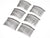 Wire Side Combs for DIY (6 PACK)-Accessory-HairZing-Medium-Silver-HairZing